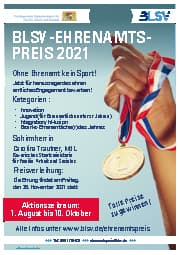 BLSV-Ehrenamtspreis 2021 - Helden gesucht